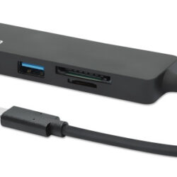 USB-C HUB 3port Manhattan 164948 3.2 G1/5Gbps/CR/Crni