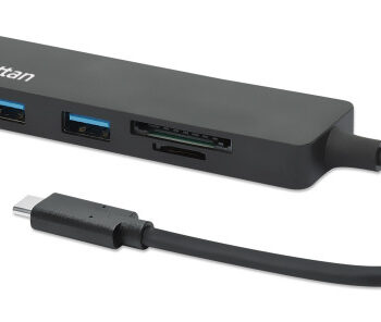 USB-C HUB 3port Manhattan 164948 3.2 G1/5Gbps/CR/Crni