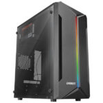 Kuciste Everest Saber 250W Akrilna stranica, M-ATX/RGB strip