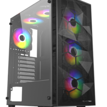 Kuciste Raidmax Talos ARGB window/black, 4x 120mm/Bez Napajanja