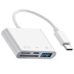 Čitač kartica Kettz 4u1 USB Type C beli