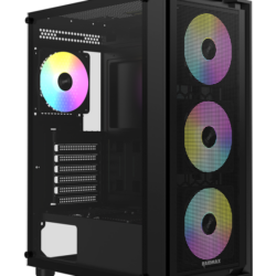 Kuciste Raidmax Vector 216 Black 4 x RGB fan/Window/650W