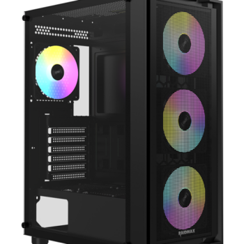 Kuciste Raidmax Vector 216 Black 4 x RGB fan/Window/650W