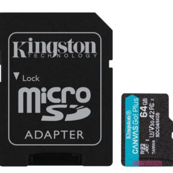 Micro SD Kingston 64GB Canvas Go Plus SDCG4/64GB +adapter
