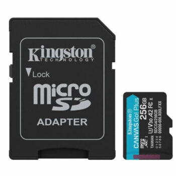 Micro SD Kingston 256B Canvas Go Plus SDCG4/256GB +adapter