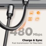 Data kabl LDNIO 240W Type C na Type C crni 2m - Slika 2