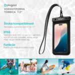 Vodootporna torbica Pluginn 7.2" crna - Slika 4