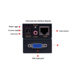 Adapter VGA na RJ45 Signal extender JWD-SP05 100m - Slika 3