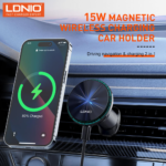 Auto stalak za ventilaciju LDNIO MA23 15W Wireless magnetic crni - Slika 3