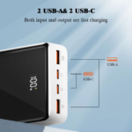 Back up baterija LDNIO PQ22 20000mah, 22.5W, crno bela - Slika 3