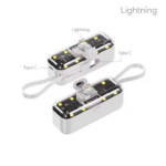 Power bank prenosiva baterija privezak Oxpower 5000mAh lightning bela - Slika 2