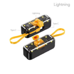 Power bank prenosiva baterija privezak Oxpower 5000mAh lightning crna - Slika 2