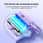 Power bank prenosiva baterija privezak Oxpower 5000mAh lightning roze - Slika 5