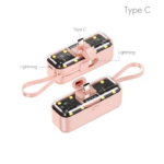 Power bank prenosiva baterija privezak Oxpower 5000mAh Type C roze - Slika 2
