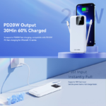 Power bank prenosiva baterija REMAX Suji Series RPP-500 20W+22.5W PD+QC 10000mAh ljubicasta - Slika 3