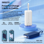 Power bank prenosiva baterija REMAX Suji Series RPP-550 20W+22.5W PD+QC 30000mAh plava - Slika 2