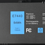 Baterija za laptop Dell Latitude E7420, E7440 7.4V 47WH HQ2200 B - Slika 2
