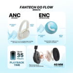 Bluetooth slusalice Fantech GO Flow WH07A sive - Slika 3