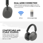Bluetooth slusalice Fantech GO Tune WH06 tamno sive - Slika 4