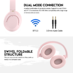 Bluetooth slusalice Fantech GO Vibe WH05 pink - Slika 5