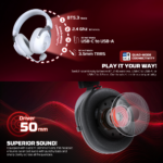 Bluetooth slusalice Fantech Stellar WHG05 bele - Slika 5
