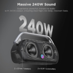 Bluetooth zvucnik BUGANi Boost Max BS12302 crni - Slika 3