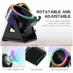 Bluetooth zvucnik JWD crni RGB - Slika 5