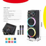 Bluetooth zvucnik NDR-2102 100W crni - Slika 5