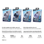 Bluetooth zvucnik REMAX RB-MB02 5W ljubicasti - Slika 3