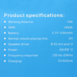 Bluetooth zvucnik TG537 army - Slika 5