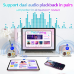 Bluetooth zvucnik T20 PLUS beli - Slika 4