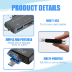 Univerzalni čitač kartica sa USB i Type-C konektorom 6u1 - Slika 9