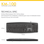 Combo mis i tastatura Fantech KM-100 crni