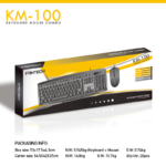 Combo mis i tastatura Fantech KM-100 crni - Slika 4