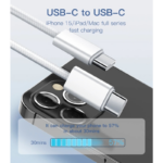 Data kabl LDNIO LC901-C 65W Type C na Type C beli 1m - Slika 4