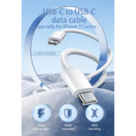 Data kabl LDNIO LC902-C 65W Type C na Type C beli 2m - Slika 5