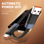 Data kabl LDNIO LS241 50W Fast Automatic Power OFF iPhone lightning crni 1m - Slika 3