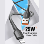 Data kabl LDNIO LS851 25W Fast iPhone lightning sivi 1m - Slika 2