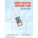 Data kabl LDNIO LS892 25W Fast Type C beli 2m - Slika 4