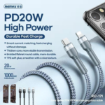 Data kabl REMAX Fast charging 20W PD RC-171 Type C na iPhone lightning srebrni 1m - Slika 3