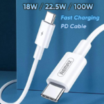Data kabl REMAX RC-175c 100W PD Fast-charging Type C na Type C beli - Slika 2