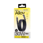 Data kabl REMAX Velocity CB25 Fast charging 30W Type C na iPhone lightning 1.2M crni - Slika 4