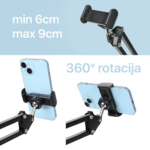 Desktop drzac za mobilni telefon J4 crni - Slika 2