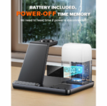 Desktop drzac za mobilni telefon Z18 6u1 (wireless punjac za mobilni telefon, slusalice i Apple smart watch) - Slika 5