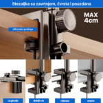 Desktop drzac za tablet crni - Slika 3