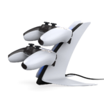 Dobe TP5-0557 stalak-punjač za dva gamepada sa osvetljenjem PS5 beli - Slika 9