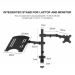 Drzac za monitor + laptop podesivi crni - Slika 2