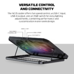 Laptop Cooler Fantech NC21 RGB crni - Slika 5