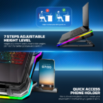 Laptop Cooler Fantech NC22 RGB crni - Slika 2