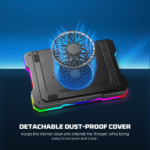 Laptop Cooler Fantech NC22 RGB crni - Slika 4